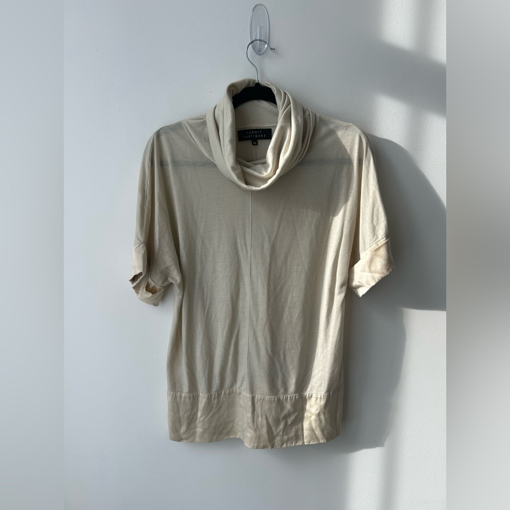 Robert Rodriguez silk blend turtleneck top